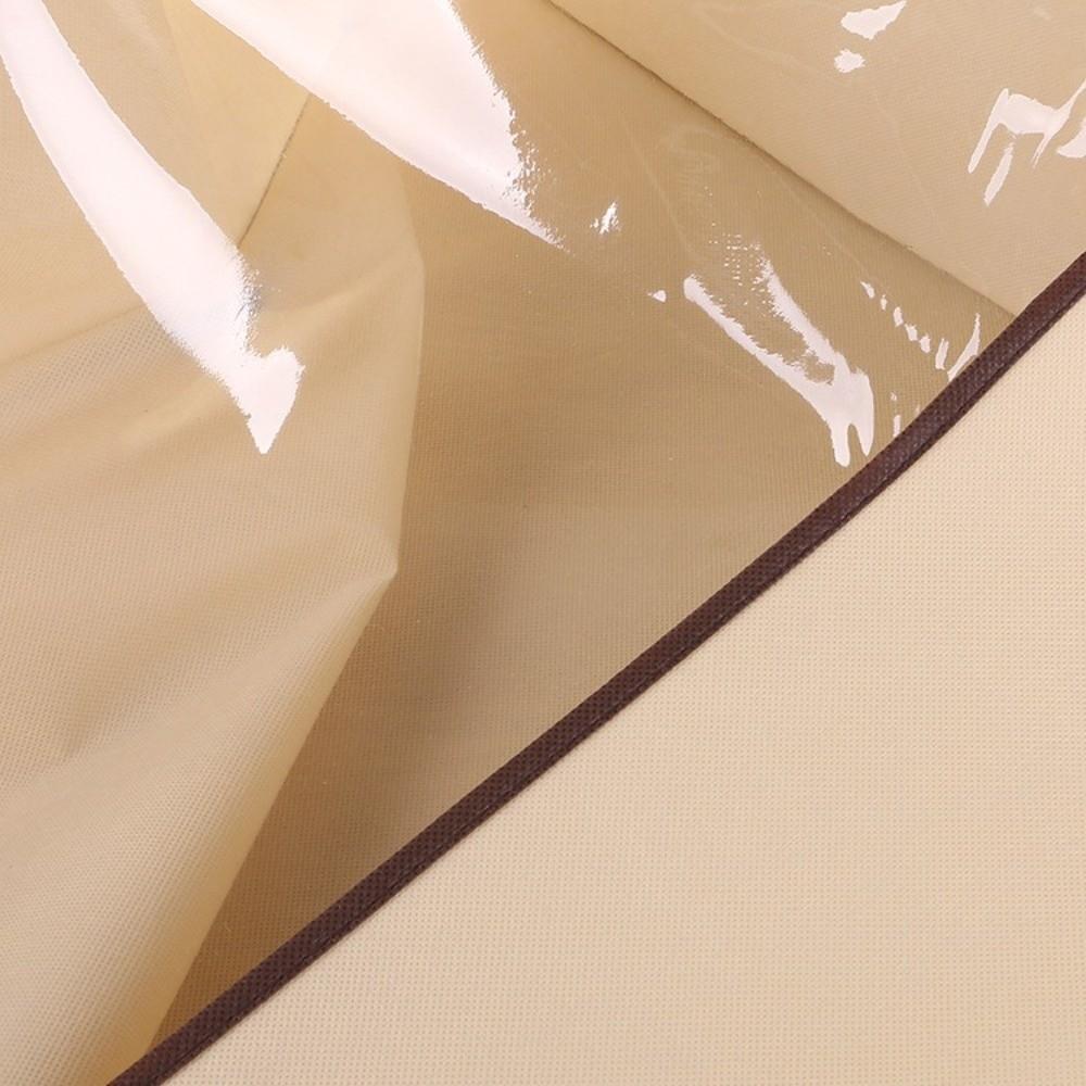 Transparent Clothes Storage Bag Zipper Closure Large Capacity Dustproof Bag Dust-Proof Handle Quilt Storage Bag Household Use