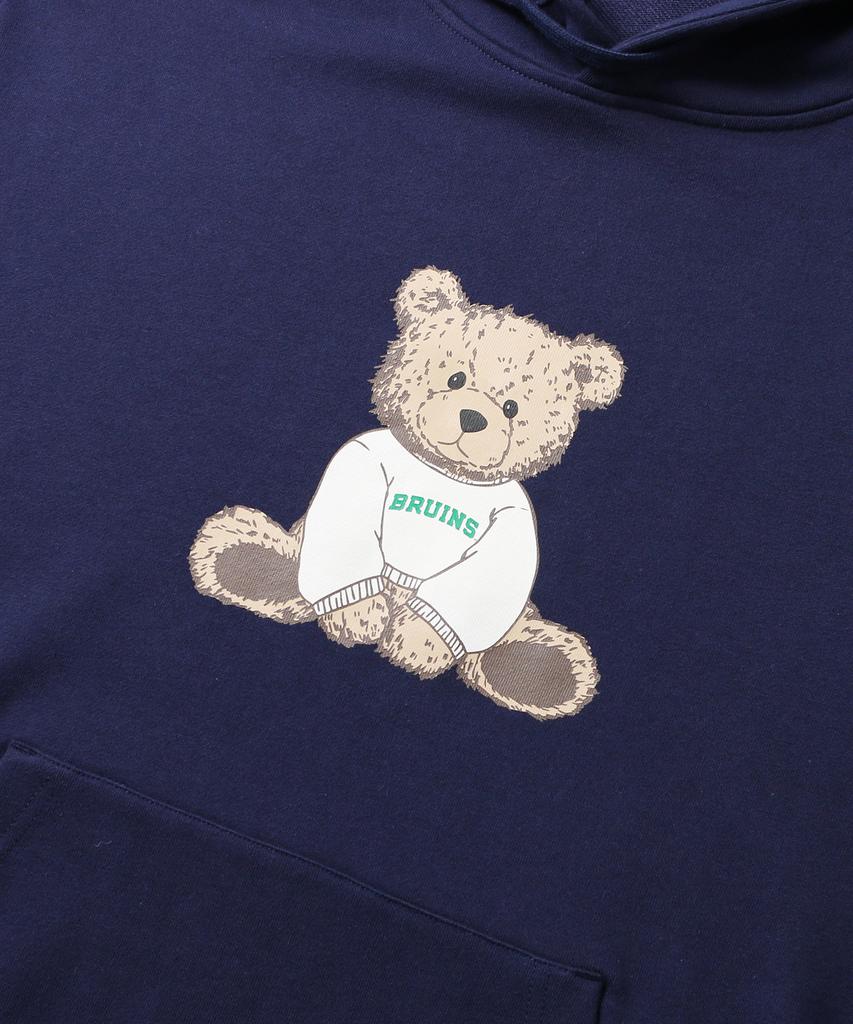 UCLA Unisex Preppy Reel Bear Hoodie [Navy] (Ubalt37)