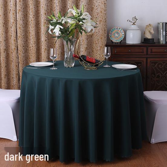 Runde rote Polyester-Tischdecke für Hochzeiten, Essen, Bankette, Hotel- und Restaurantgebrauch