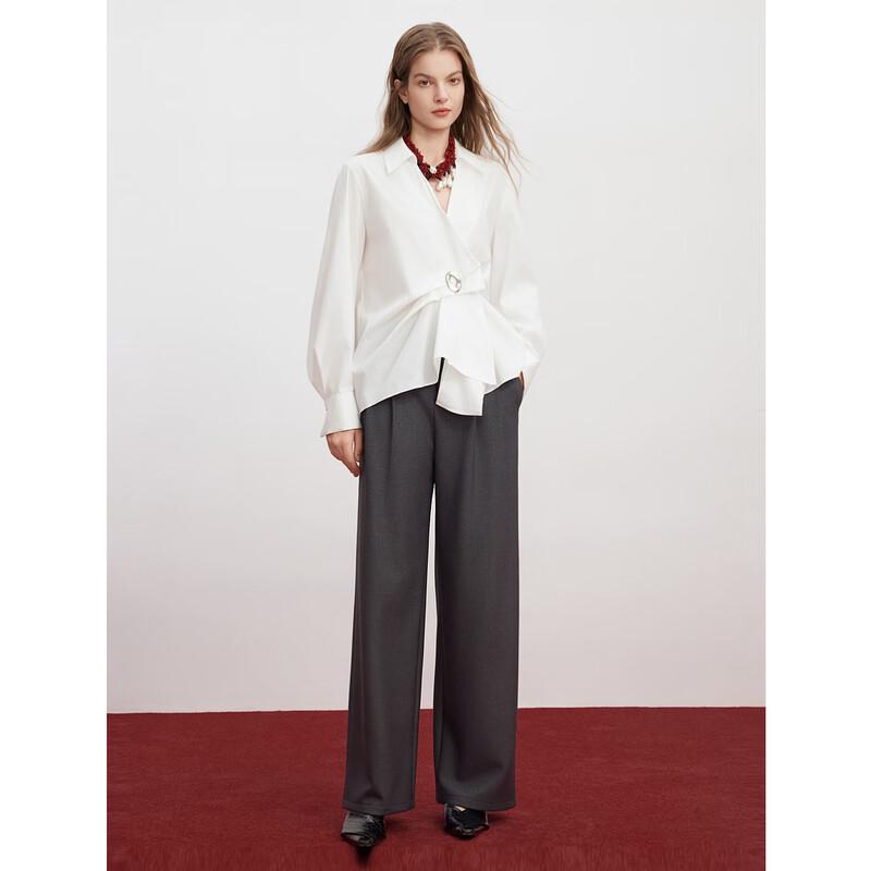 ELLE White Agate River V-Neck Blouse