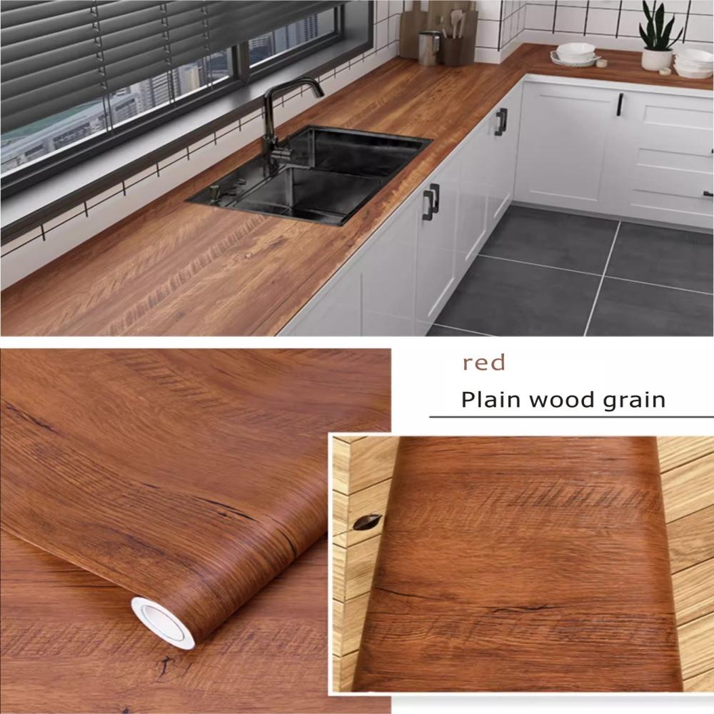 Wood Grain Peel and Stick Wallpaper Self Adhesive Rustic Removable Contact Paper Plank for Countertop Cabinets Vinyl Film Roll