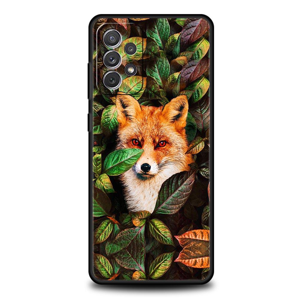 Cute Cartoon Animal Fox Phone Case For Samsung Galaxy A13 A52 A33 5G A53 A73 A23 A03s A21s A51 A71 A31 A11 A41 M21 M31 A01 Cover