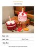 Douyin Xiaohongshu Cherry Red Velvet Cake Plush Doll Gift