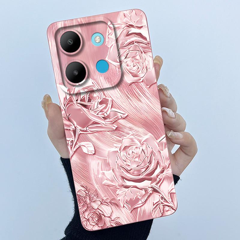 For Infinix Smart 7 X6515 Case Smart 7 HD X6516 Fashion Simplicity Cover Soft Silicone Phone Case For infinix Smart7 Plus Shells