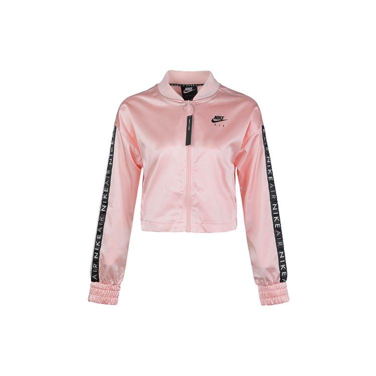 Nike Sportswear Satin Long Sleeve Bomber Jacket Women Bright Crimson BV4780-682 XL