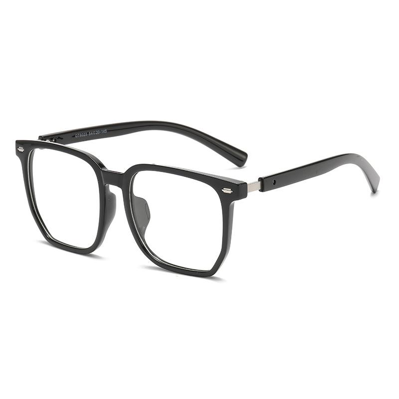 Posensitive Color-changing Anti-blue-light Polygonal Large-frame Near-sighted Glasses