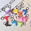 Mini Soft Rubber Fascia Gun Keychain: Sports Fitness Backpack Pendant & Souvenir Gift