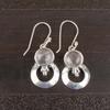 Natural Rose Quartz Gemstone 925 Sterling Silver Statement Drop Earrings 1.50", Handmade Jewelry For Her EE-59-26