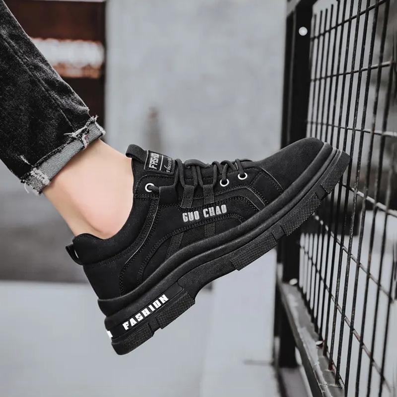 Herbst Low-Top Plüsch Warme Werkzeugschuhe Herrenmode Lässige Stiefeletten Bequem Rutschfest Dämpfend Outdoor Männliche Sportschuhe