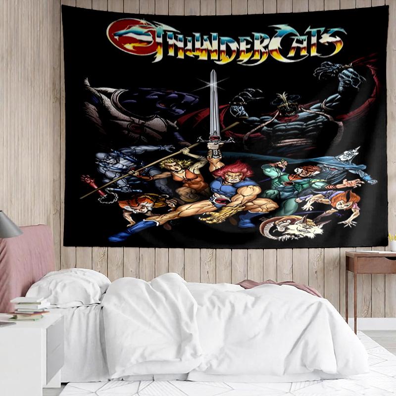 1PC Thundercats Adventure Quest Tapestry Accessories Playroom Tapestry, for Bedroom,Livingroom, dormitory Room Wall Decor Fan Birthday Gifts