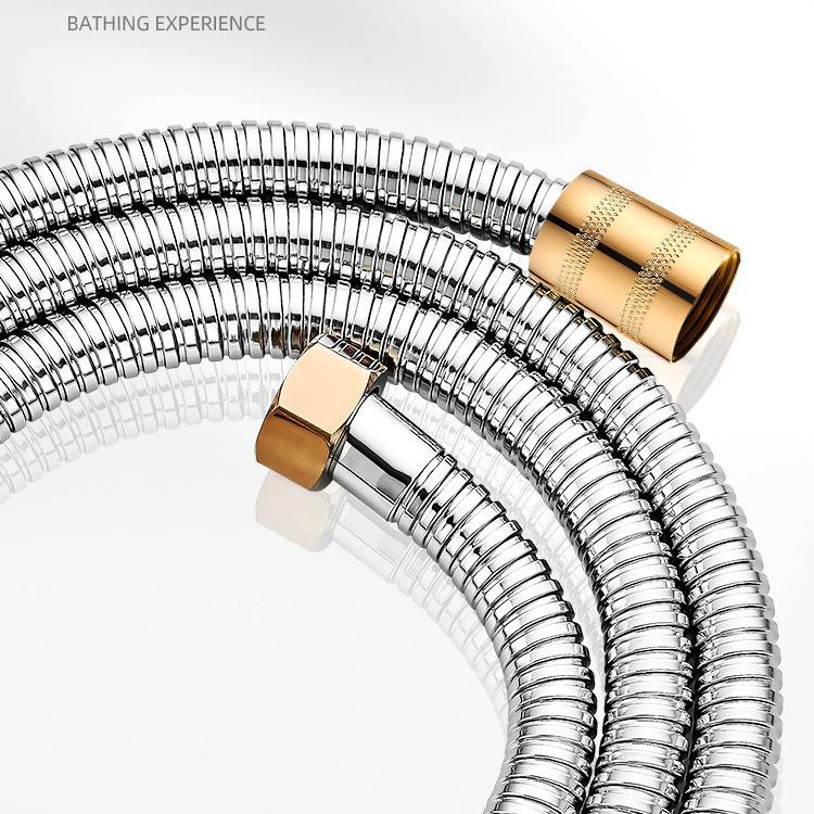 Stainless Steel Explosion-Proof Shower Hose with Hot and Cold Pressurized Nozzle