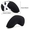Golf Iron Headcover Neoprene Colorful Numbered Iron Headcovers Style 2 Set, Material, (Black - (10pcs))