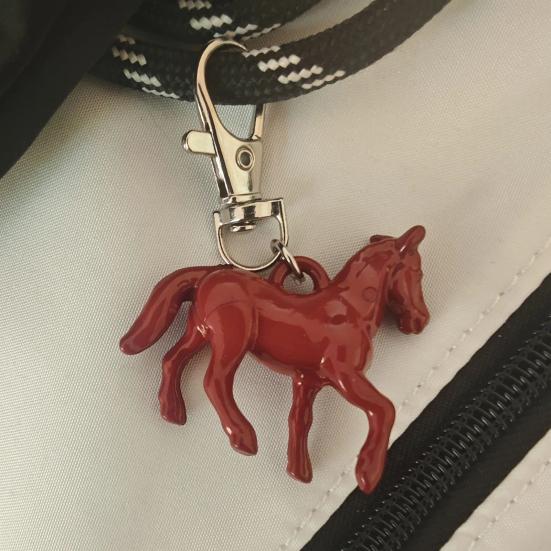 1/4Pcs Keychain Pendant Mini Horse Design Christmas Ornament with Hanging Loop DIY Jewelry Accessories