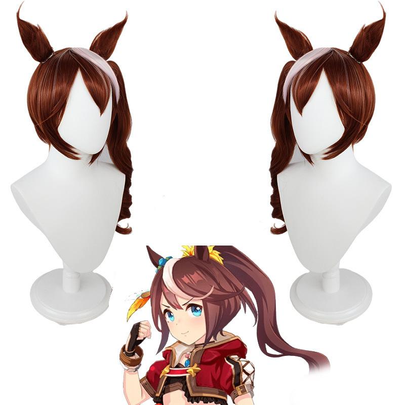 Άνιμε Umamusume: Pretty Derby Tokai Teio Cosplay Ουδέτερα Ρούχα Περούκα Τοπ και Φούστες Αποκριάτικες Καρναβαλικές Στολές