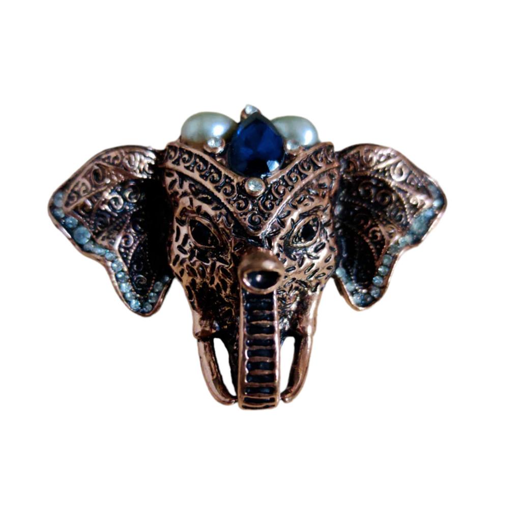 @ Stylish Elephant Brooch Pin For Copper Color Zr953-60%Off