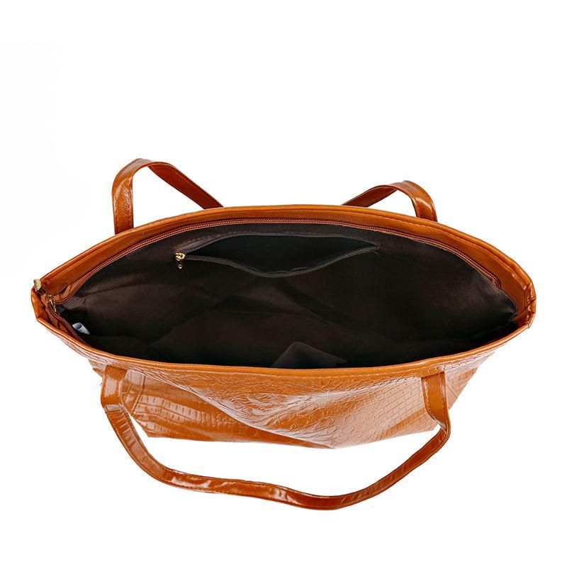 Damen Tragetasche Modische Weiche Vielseitige Schultertasche Großes Fassungsvermögen Handheld Damen Tasche