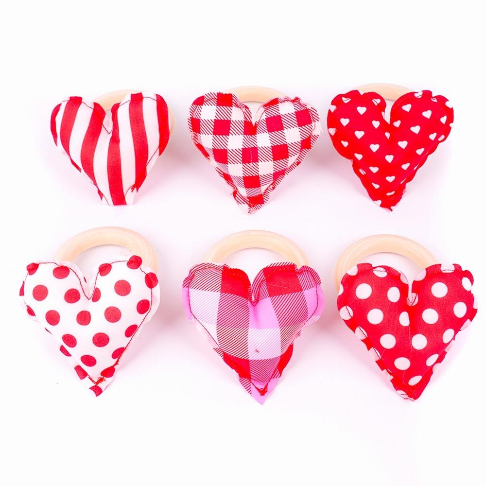 

6PCS/SET Romantic Wooden Napkin Rings Elegant Napkin Loops Festive Napkin Buckle Wedding 6PCS/SET