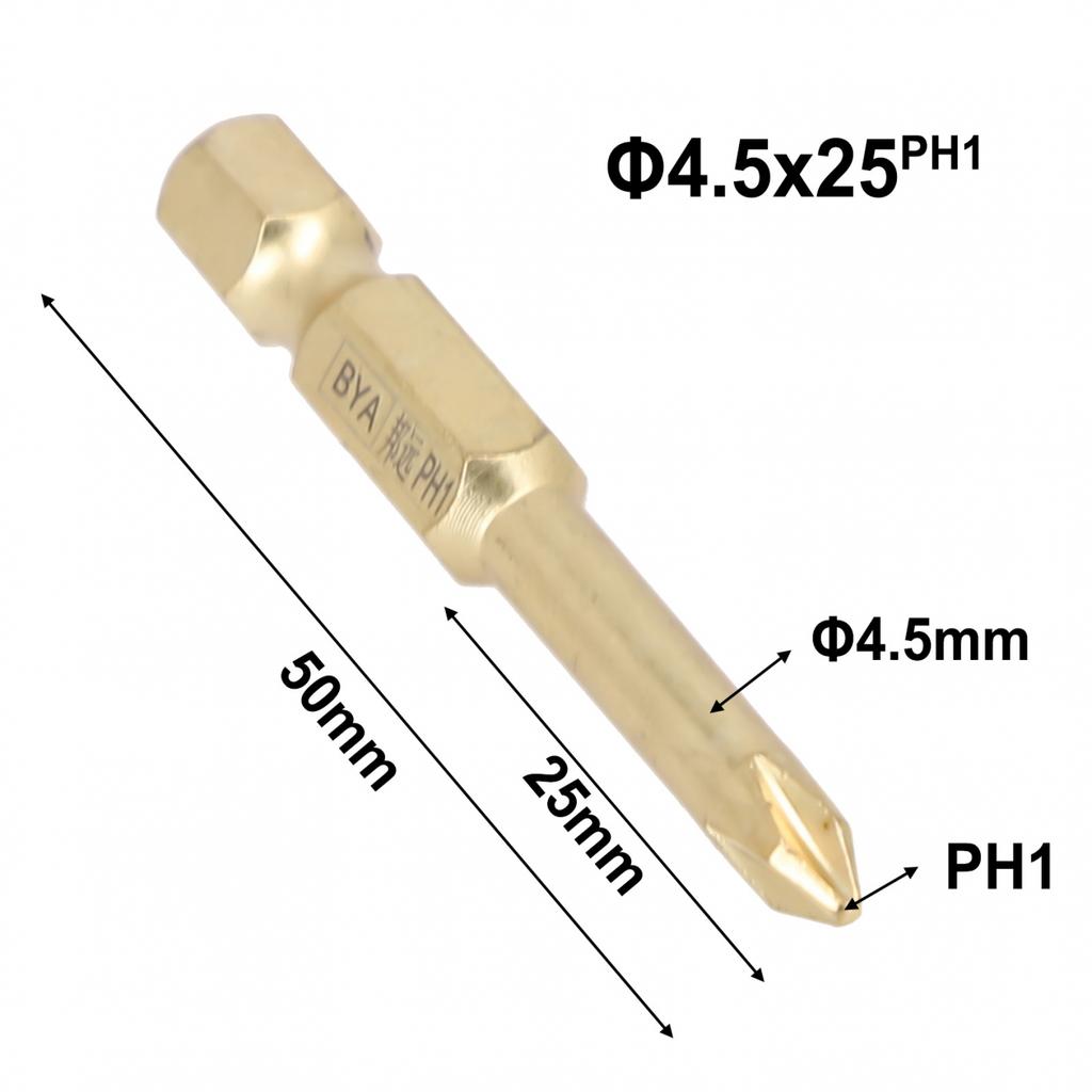 Alloy Steel Screwdriver Bit High Hardness Magnetic