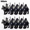 10 sets MOC Thrones Robert Baratheon Gendry Halberd Guards Military soldier with Horse Minifigrine Building Block Toys for Kids
