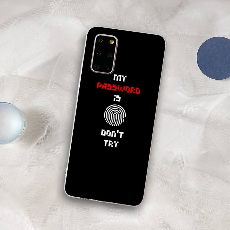 Don't Touch My Phone Phone Case for Samsung S21 A10 for Redmi Note 7 9 for Huawei P30Pro Honor 8X 10i Cover