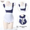 Moonlight Whispers: Japanese Maid Anime Uniform One-Piece Set