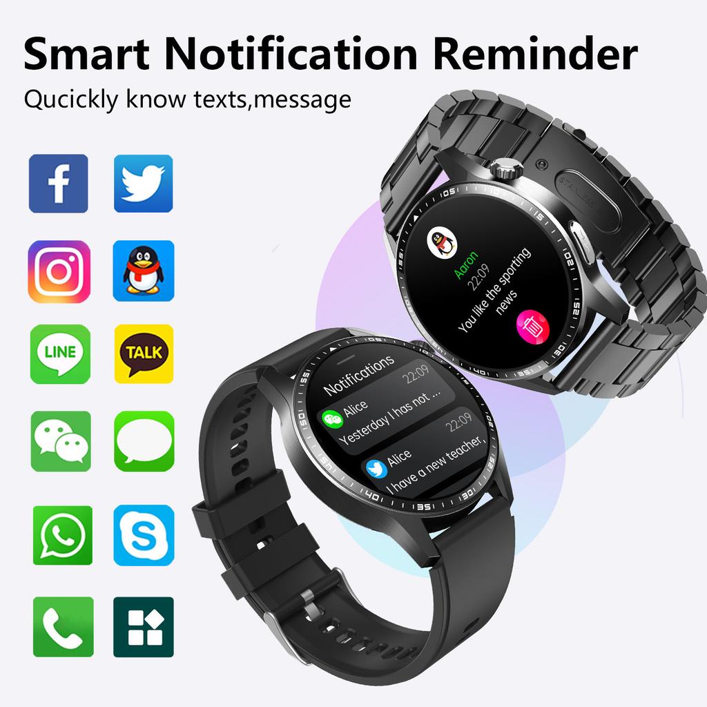 Sport Smart Unisex Fitness Tracker Watch IP67 360x360 Resolution GPS Heart Rate Sleep Tracking Call Reminder Long