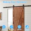 Sliding Barn Door Hardware Kit Smooth and Quiet Super Mini Barn Door Track Kit Easy Assembly Door Panel Accessories for Cupboard
