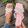 Fashion Women's Flat Slippers 2025 Summer New Fashion Bohemian Style Tassels Design Casual and Comfortable Slippers Zapatos Mujer
