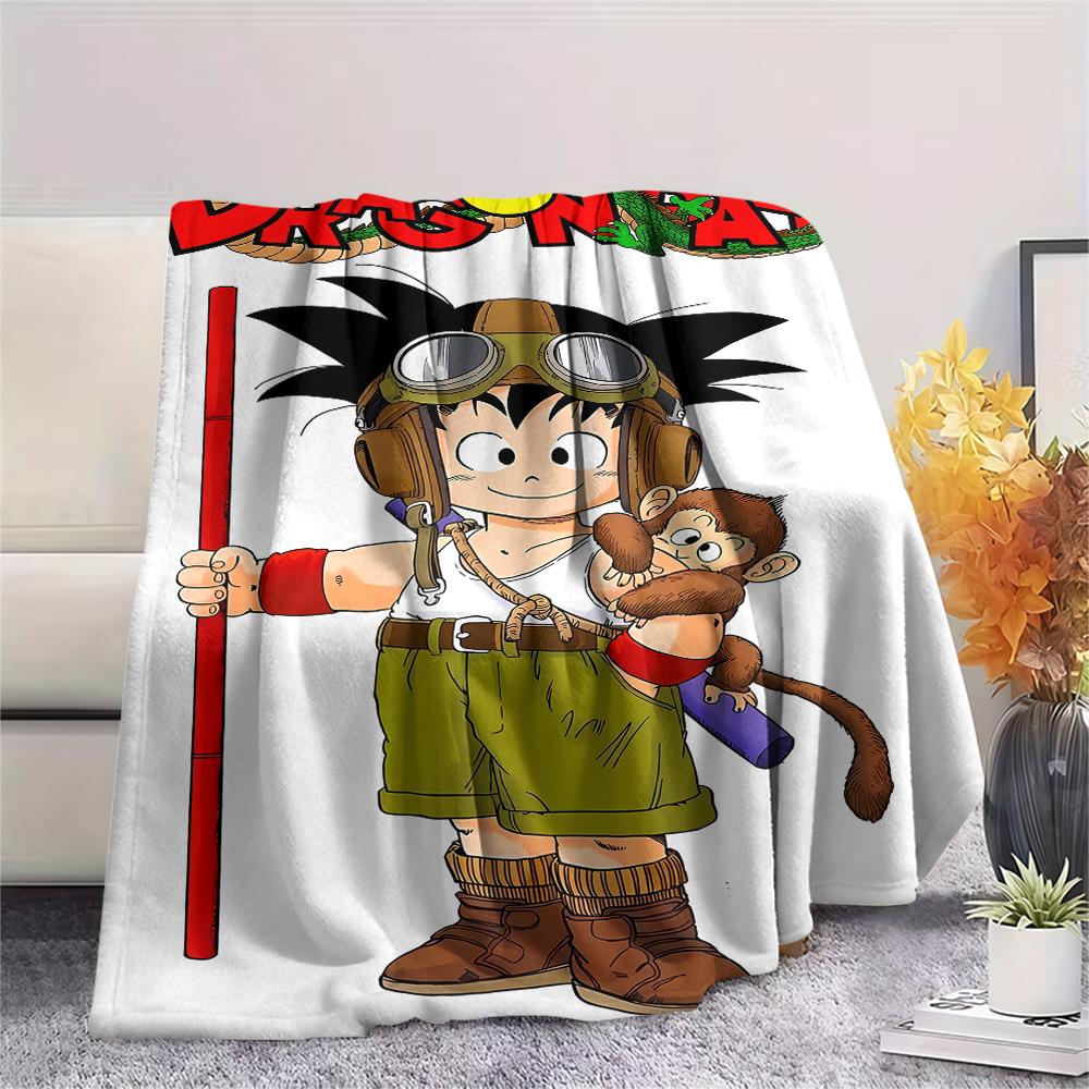 Dragon Ball Characters Print Flannel Blanket,High Quality Comfortable for All Seasons,Home Decor,Warmth and Comfort,Perfect for Christmas Gifts