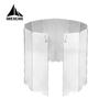 8/9/10/12/14/16 Plates Gas Stove Wind Shield Outdoor Camping Picnic Cooking Burner Windproof Screen Aluminum Alloy Wind Screen