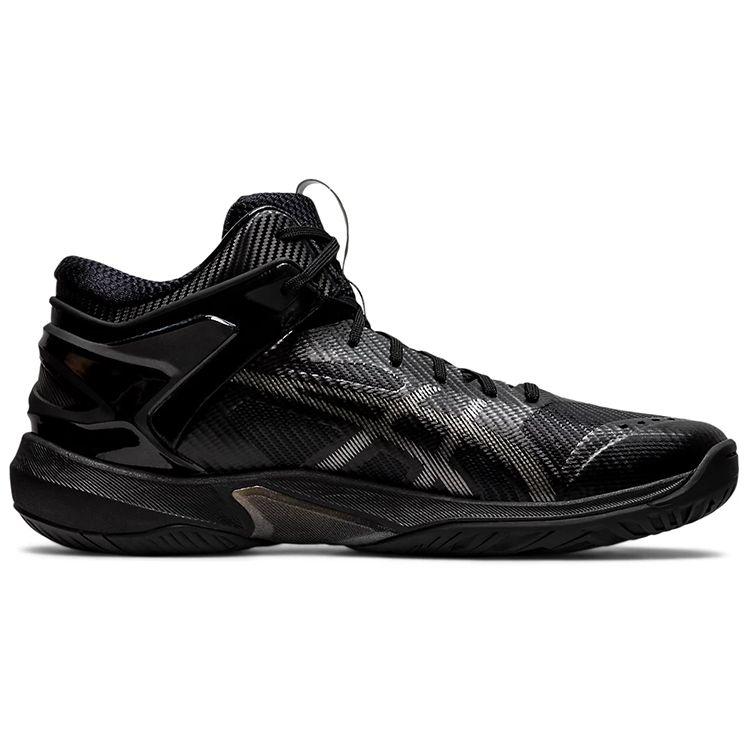 Asics Gel-Burst 24 Round Toe Lace-Up Fabric High-Top Basketball Shoes Unisex Sneakers Black 1063A015-001
