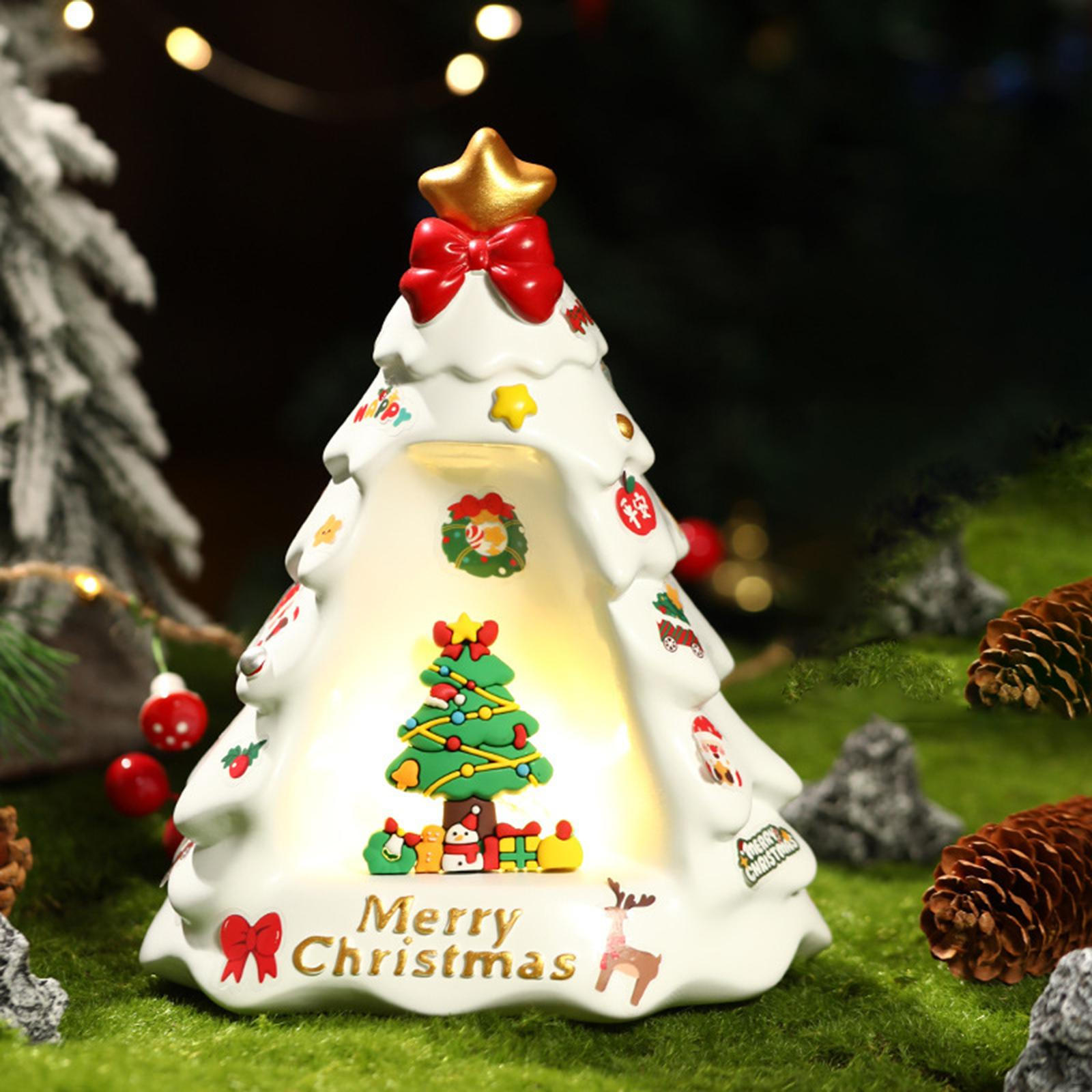 

Рождественская елка, светящаяся статуя, копилка, небьющееся симпатичное украшение, банка для сбережений денег Style B