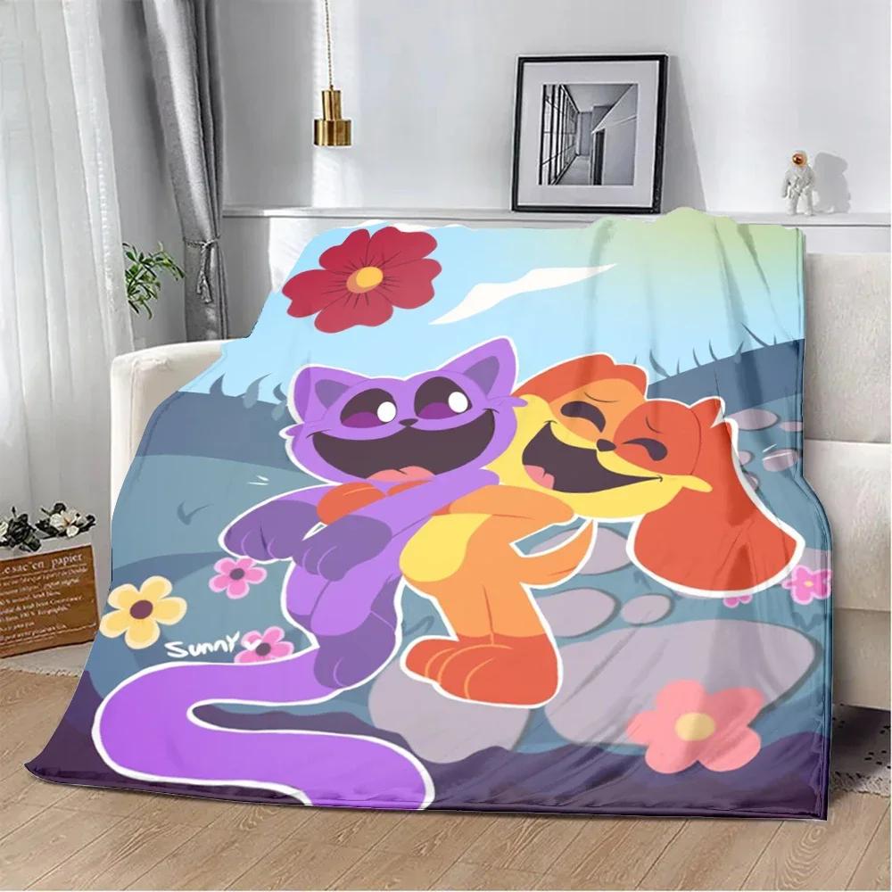 Süße Cartoon CATNAP DOGDAY Bedruckte Decke Picknickdecken Warme Decke Weiche und Bequeme Decke Zuhause Reise Geburtstagsgeschenk