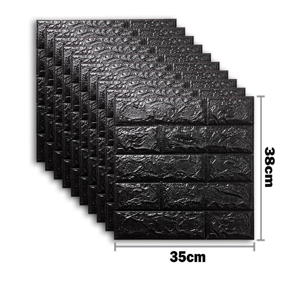 45 stk 3D-skumveggklistremerkepaneler Murstein Vanntett selvklebende tapet Stue Soverom Hjem Hus Baderomsinnredning