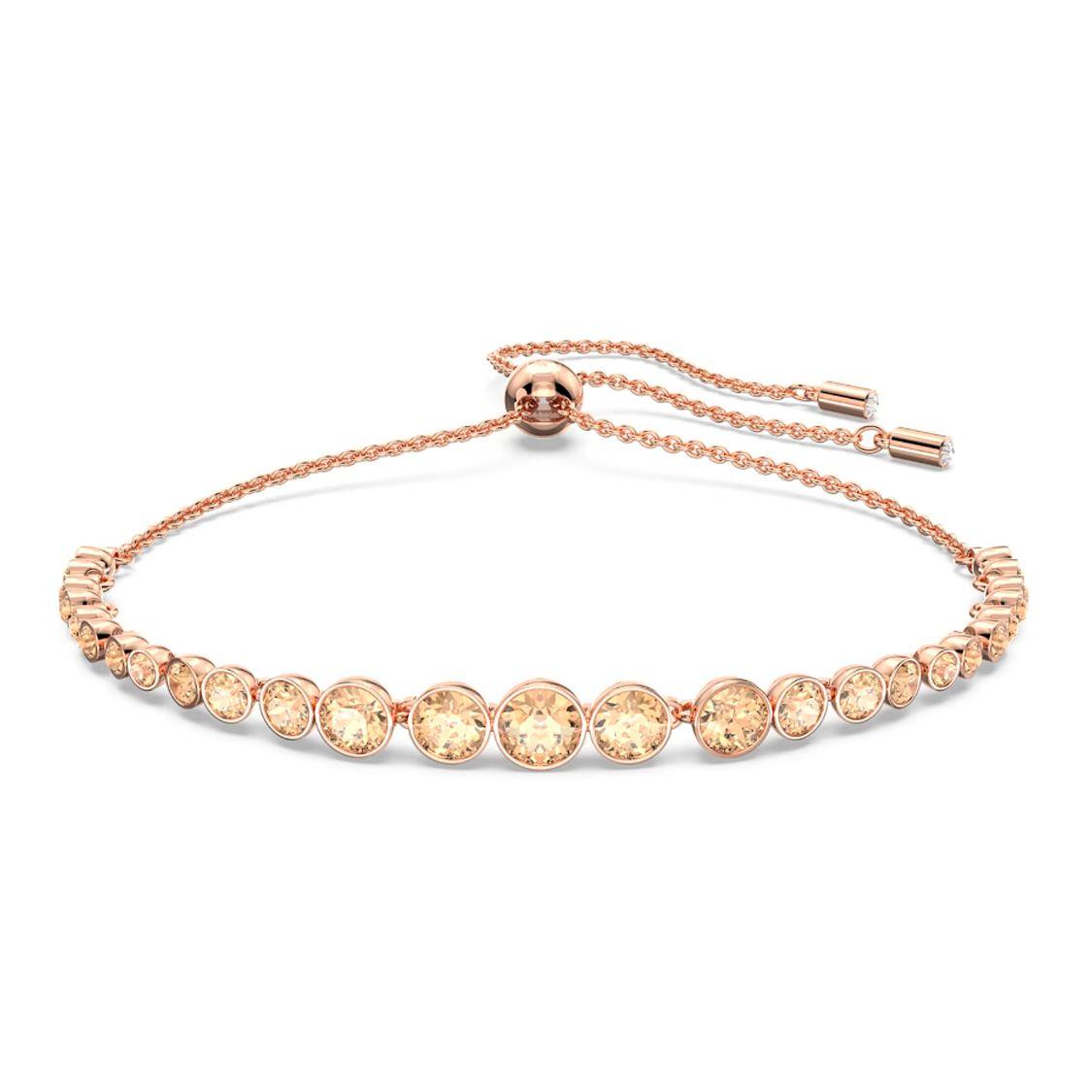 

Swarovski Emily Mixed Round Cut Bracelet Women bracelets Yellow 5663393 Box (Random Color),F,Yellow