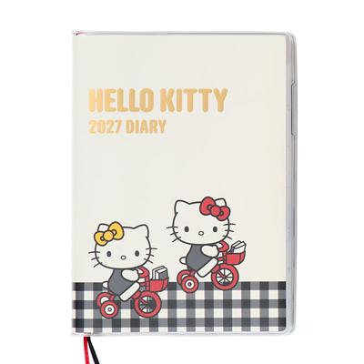Sanrio B6 Diary 2027 Hello Kitty October Start Planner Schedule Book 922731 (Block Type)