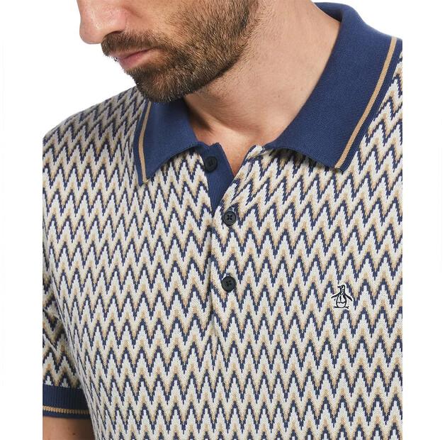 Original Penguin Ao Jacquard поло с короткими рукавами