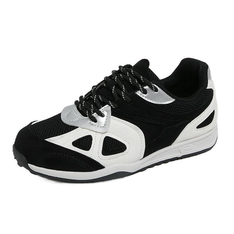 

Retro color matching German training shoes women s 2025 autumn new students lightweight breathable flat-bottomed sports and leisure shoes Forrest G 40 чёрный