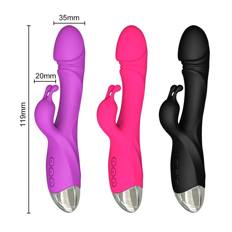 Rabbit Vibrator for Women G Spot Female Clitoris Stimulator Vagina Nipple Massage Dildo Silent Adults Sex Toy