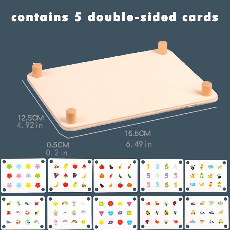 Educational Wooden Kids Toys Memory Games Match Fruit Animals Interactive Toys for Children 6 To 10 Years