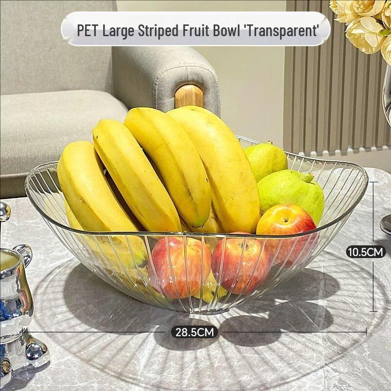 Fango Transparent Plastic Snack & Fruit Plate