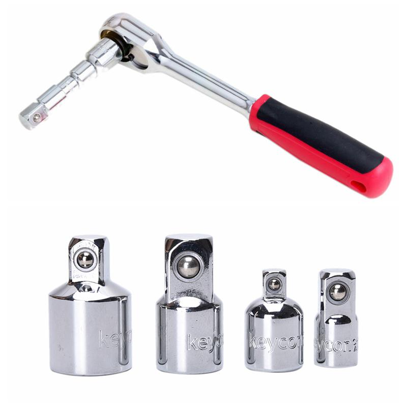 Ball Lock Ratchet Socket Adapter Reducer Converter Set Tool Kit 1/4" 3/8" 1/2"