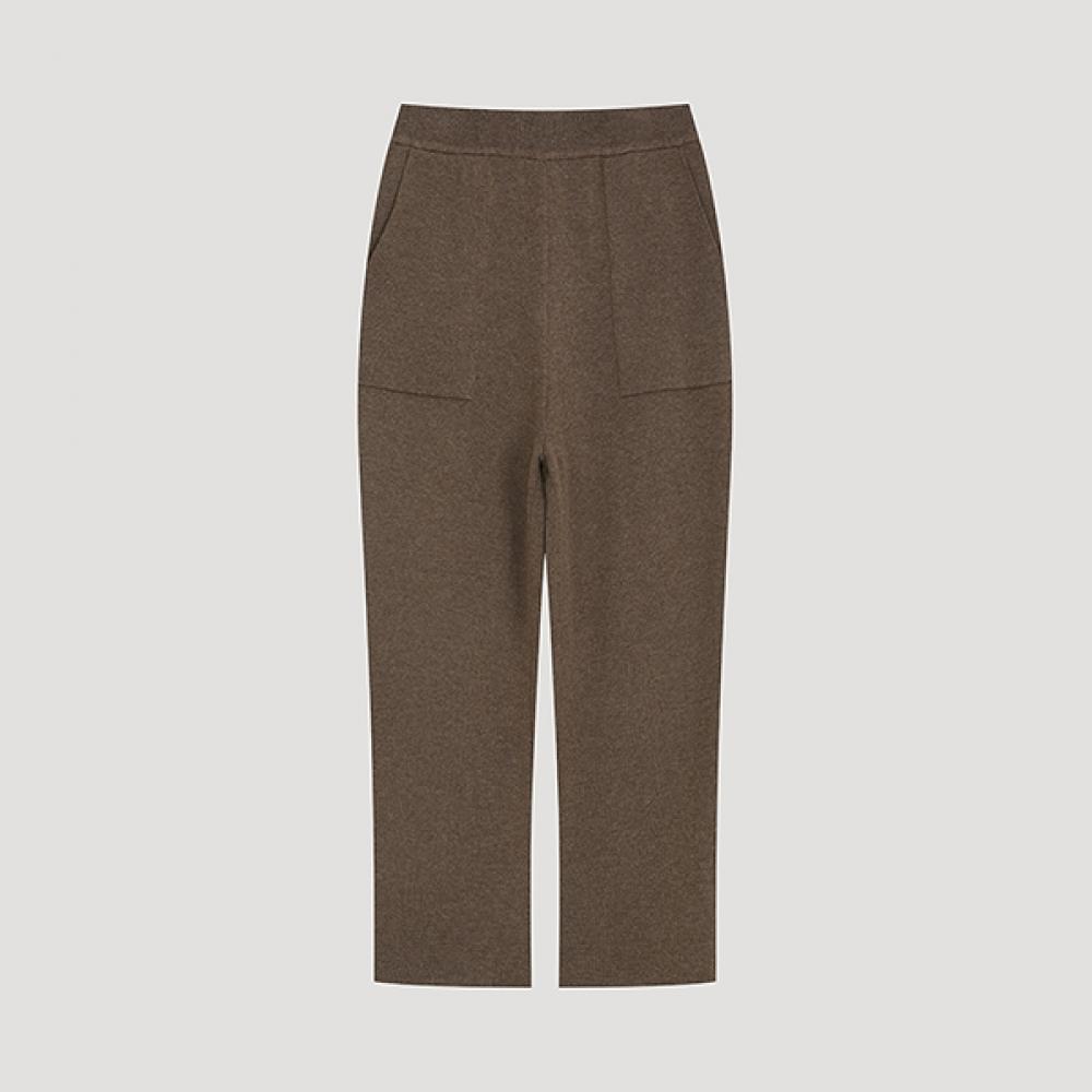 

Она S miss шерстяные брюки с полосками трикотажные SSkSlo42020 Мб melange brown/55