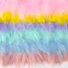 1/2Yard Colorful Fluffy Marabou Turkey Feather Trim 8-10Cm Turkey Plume Trim Fringe Needlework Ribbom Wedding Dress Decoration