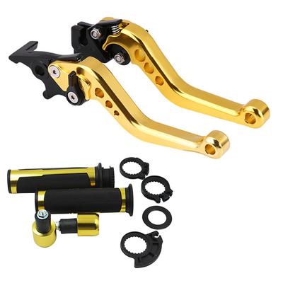 Motorrad Lenker Bremse Master Zylinder Kupplung Hebel Set Links & Rechts Griff Hebel + Hand Griffe
