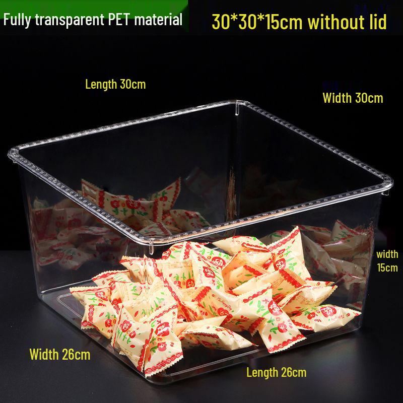Transparent Plastic Display Box for Bulk Dried Fruit, Candy, Snacks