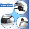 Motorcycle Mirror Cycling Accessories Sturdy Reflective Rearview 180° Wide Angle for Cruiser