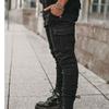 Spring Summer Trousers Jeans Men Pants Casual Cotton Denim Trousers Multi Pocket Cargo Jeans Men Denim Pencil Pants Side Pockets Cargo