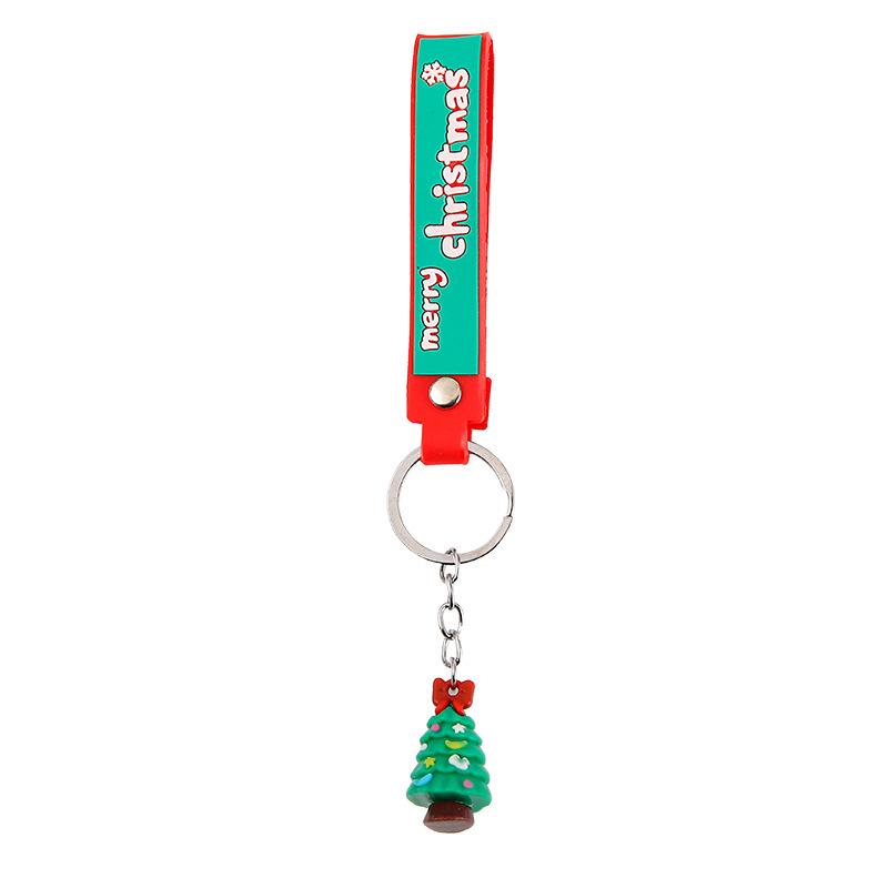 Cute Christmas Cartoon Keychain Pendant - Best Friend & Couple Ornament Accessory.