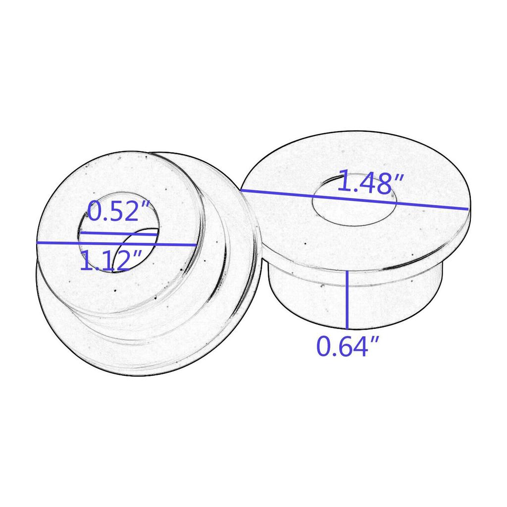 4x Handlebar Riser Bushings Mounts Heavy Duty Parts for Harley Sportster Softail Deuce Models Fxr Convenient Installation